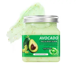 AVOCADOFACE  BODY SCRUB PEEL OFF HORNINESS FADE DULL TONEACTIVATE AND BEAUTIFY SKIN-12.35oz