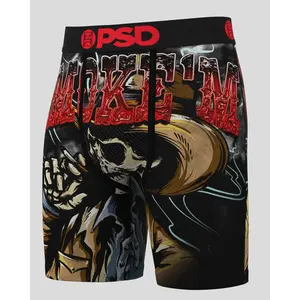 PSD Mens Smokem Boxer Brief - Standard Length 7 Inch Inseam, Soft and Breathable Poly Blend Fabric