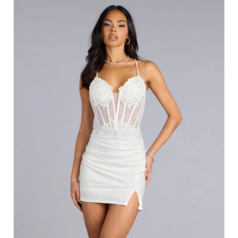 leighton cream floral corset mini dress - TikTok Shop leighton cream floral corset mini dress - TikTok Shop