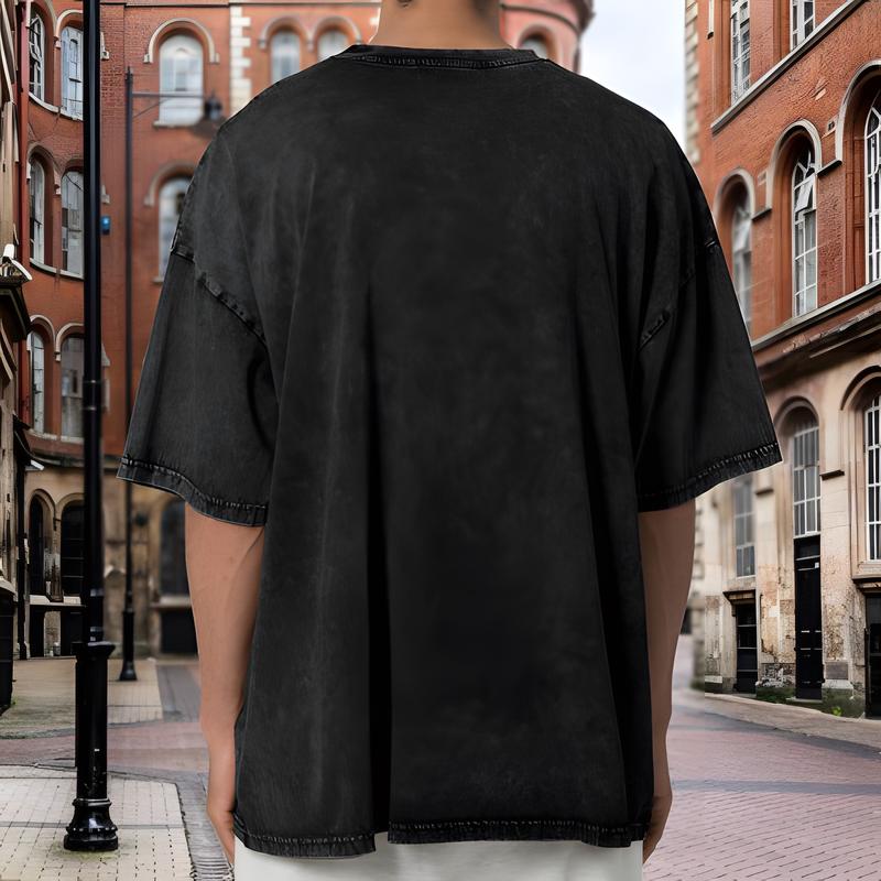 Women's Cat Quarrel Moment Graphic Tee - Retro Batik Print Fashion,  Loose Fit Short Sleeve Crew Neck, Unique Holiday Gift Idea for Her