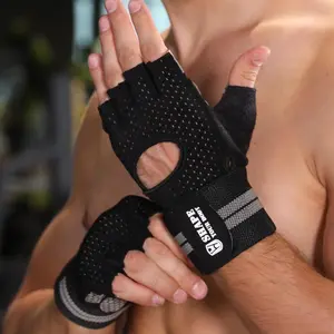 Fitness gloves, weightlifting, half-finger sports for men and women, non-slip and wear-resistant equipment training, horizontal bars, dumbbells, wrist guards, anti-sprain Workout Accessories