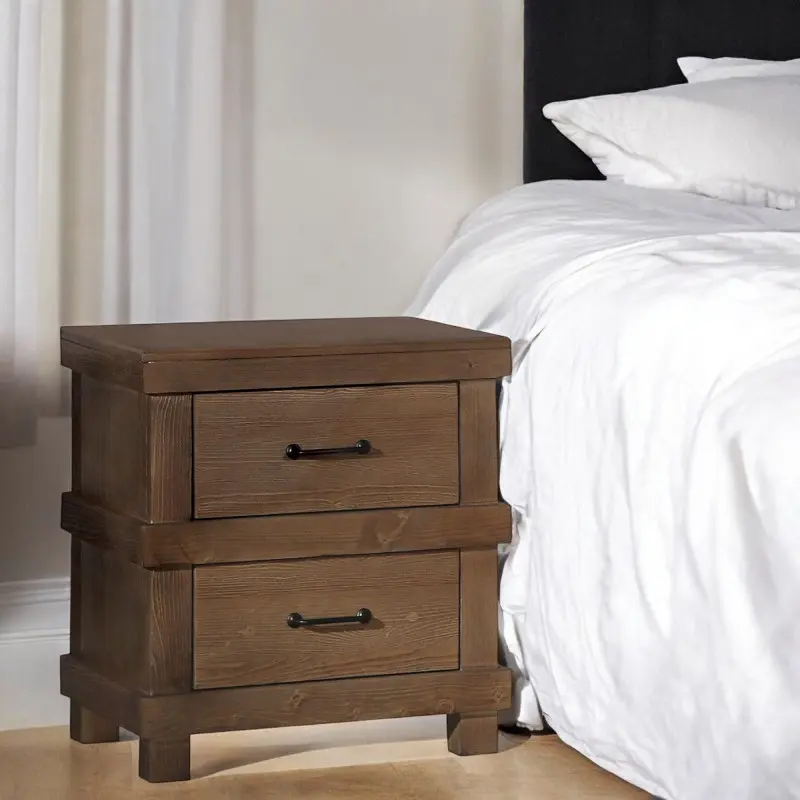 Adams Antique Oak Finish Nightstand