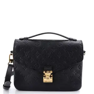 Pre-owned Louis Vuitton material Messenger Bags Pochette Metis Monogram Empreinte Leather by Rebag