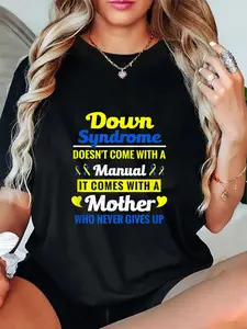 100% Cotton Down Syndrome Doesn't Come With A Manual Down Syndrome T-Shirt