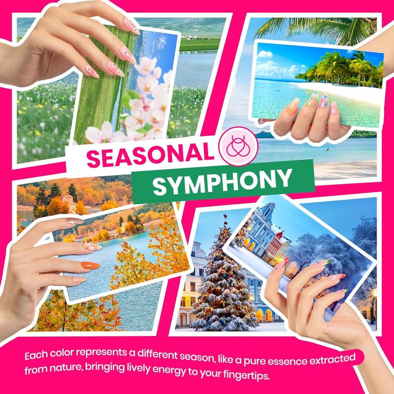 Beetles Gel Nail Polish Starter Kit【UV Light&Top Base Gel&Diamond Decorations&Stickers&Manicure Tools】DIY Nails Art Gift for girl Gift for woman gel x nails salon nails at home Curtics Fall Nail Halloween Nail Black Friday Winter Nail Christmas Gift