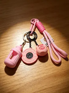 Stylish Gym Dumbbell Shape Key Pendant Portable Decor Accessory for Daily Outdoor Use