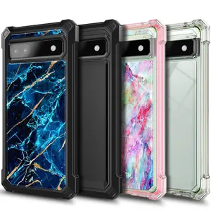 For Google Pixel 6a Case Full Body Shockproof Built-in Screen Protector Cover