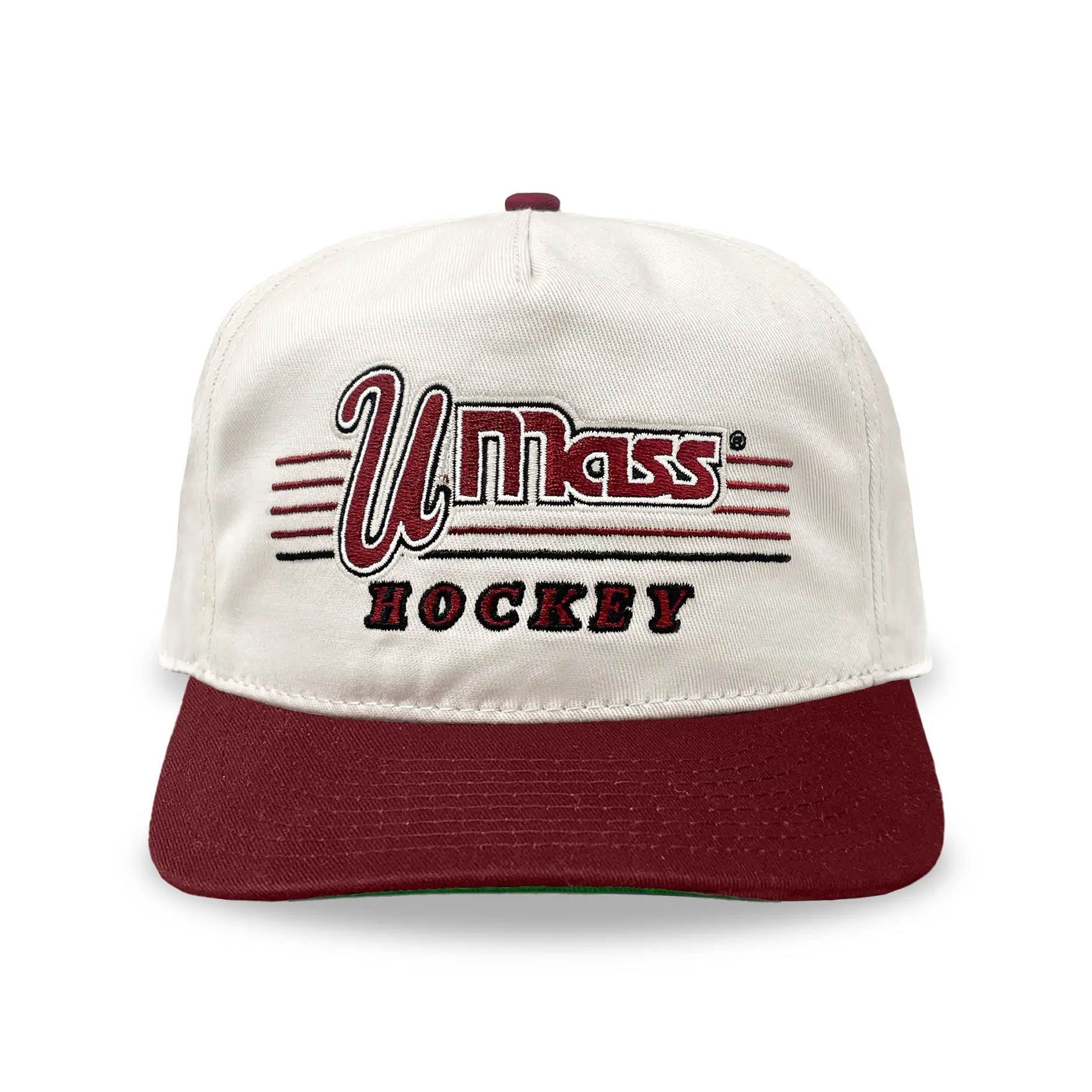 UMass Hockey Snapback: Cream