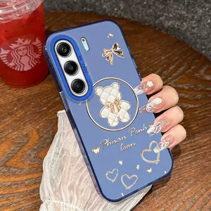 Colorful Silver Shell Painting Shockproof Protection Large Hole for Tecno Camon 40, 40 Pro, 40 Premier, Camon 30S, Infinix Smart 10, Note 50 Pro, 50 Pro+, Note 40, 40 Pro, Note 30, Hot 50 Phone Case
