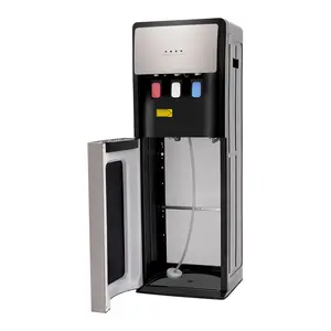 Bottom Loading Water Dispenser Hot and Cold for Home Office Standing Water Cooler with Child Safety Lock Gold or Silver Grey US Plug