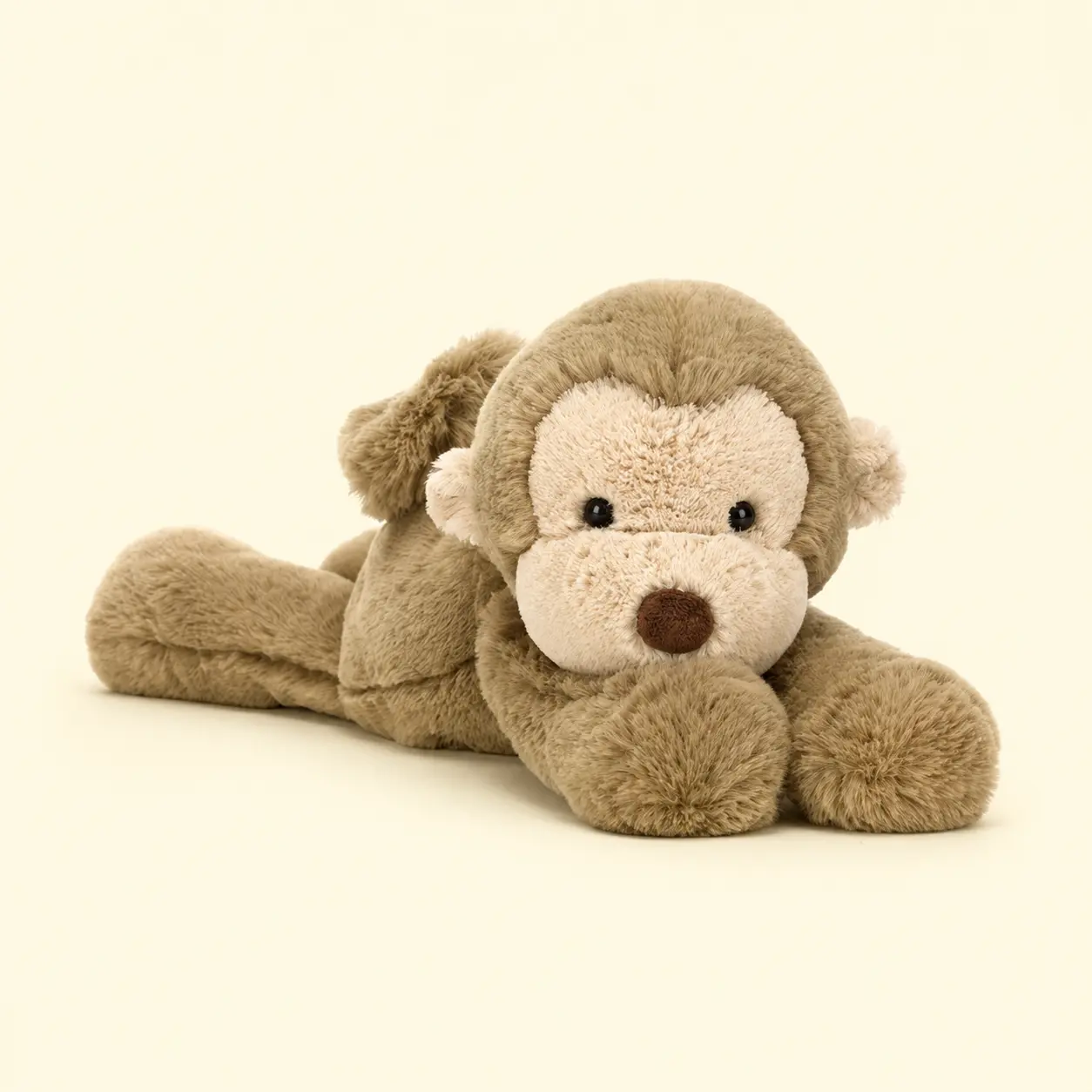 Jellycat Smudge Monkey Plush Toy – Soft Floppy Monkey Stuffed Animal, Birthday & Baby Shower Gift for Kids and Adults