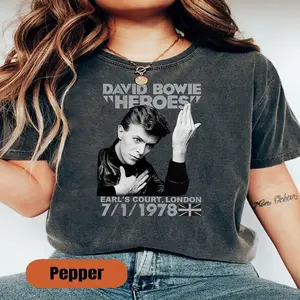 Vintage David Bowie 70s New Wave Rock Shirt, Vintage Music Graphic Tee, Concert Outfit, Retro Iconic Aesthetic T-Shirt, Gift for Music Fans
