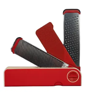 3-in-1 Cheese Grater - Portable and Multifunctional Stainless Steel Shredder with Cover for Grating Cheese, Vegetables, and Garlic - Perfect for Camping Outdoors - Kitchen Utensils