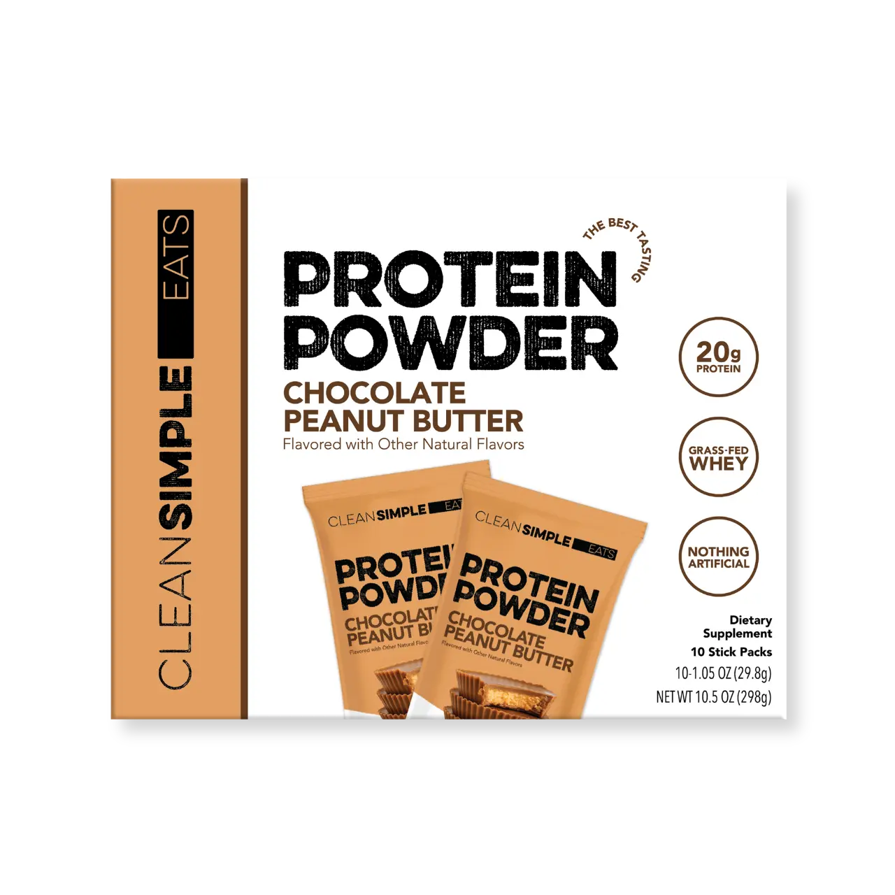 Protein Powder: Chocolate Peanut Butter (10 Single Serving Stick Packs) Protein Powder: Chocolate Peanut Butter (10 Single Serving Stick Packs)