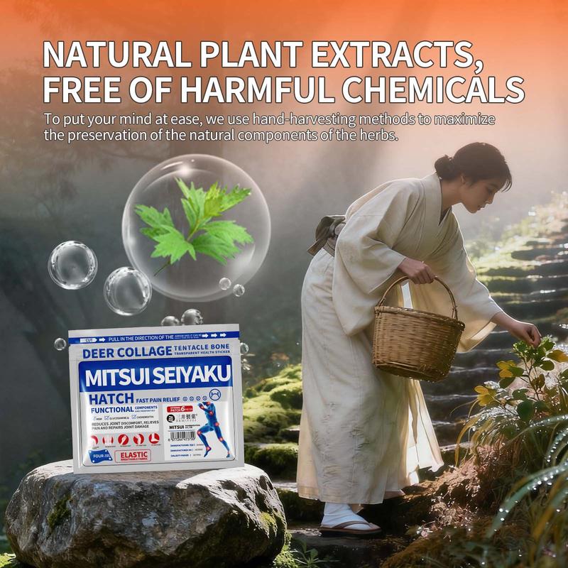 DRMITSUI Seiyaku FARINFRARED BonePainPatch Thermal Patches 6 Patches Bag for Bone Pain Relief & Muscle Recovery Balm Therapeutic Healing Therapy Healthcare Wellness Treatment