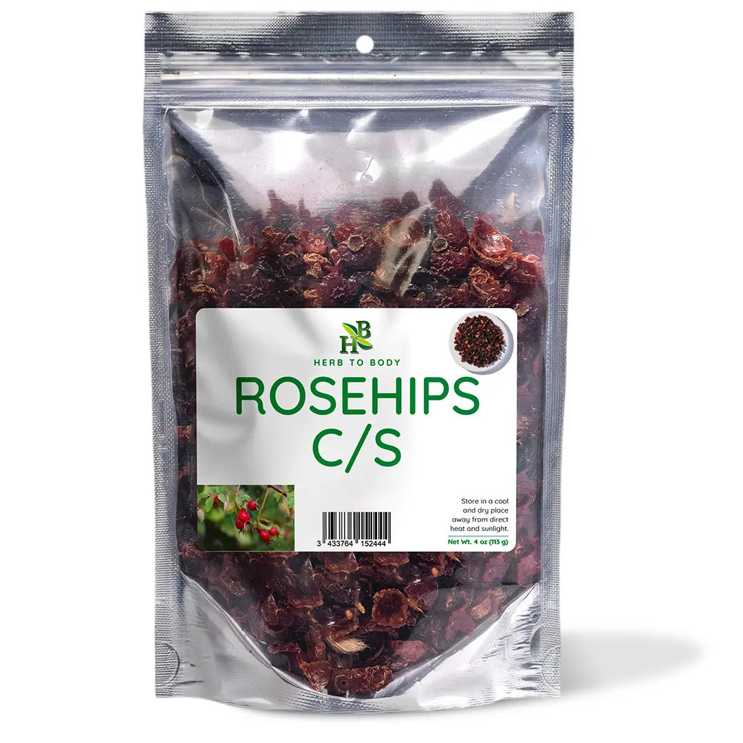 Herb To Body Rosehips C/S | Cut & Sifted | Rosa Canina | Wildcrafted | 4oz