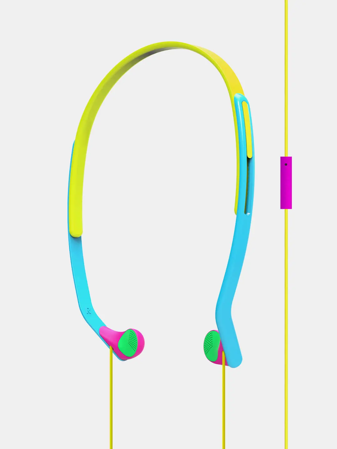 KPH14i Retro Headphone, In-Line Microphone with Audio Controls, 90s Style