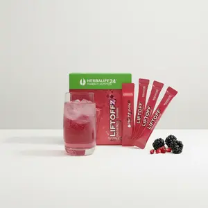 Herbalife 24 Liftoff  Pomegranate Berry Burst 30 Packets Natural Fuel Supplements Stick