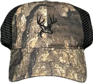 Buck Head Camo Direct Embroidered Curved Bill Mesh Unstructured Richardson SnapBack Hat