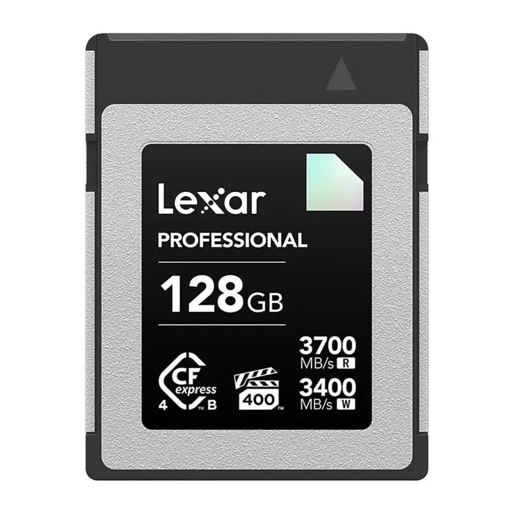 Lexar 128GB Professional DIAMOND CFexpress 4.0 Type B Memory Card - PSLc, Durable Design, Extended Lifespan, Write Speeds Up to 3400MB/s