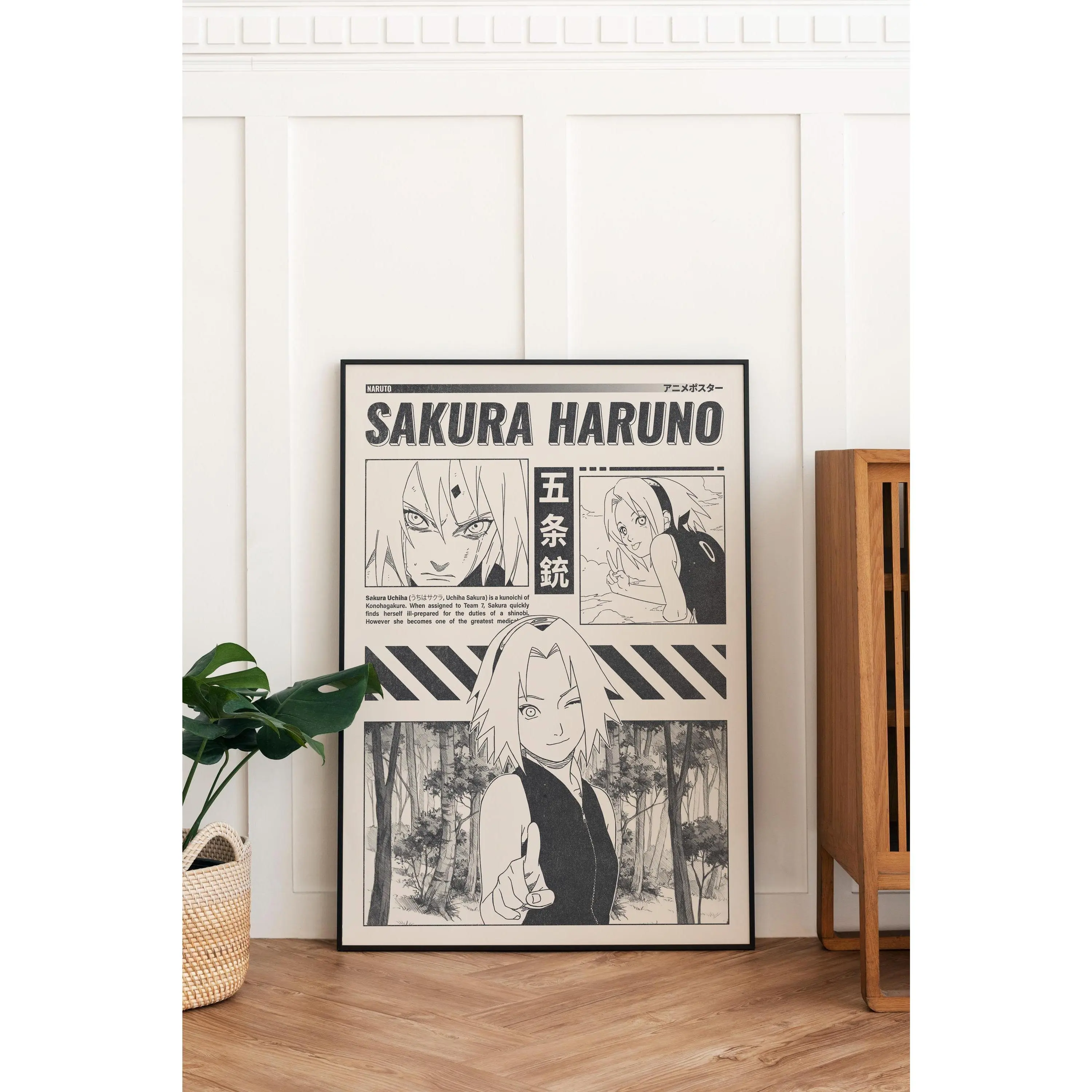 Naruto Sakura Haruno Manga Poster, Anime Poster Wall Decor Print.