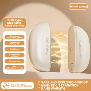 Rechargeable Magnetic Hand Warmer 2-in-1, Portable USB Heating, Long-Lasting Warmth, Compact Winter Hand Heater for Outdoor, Camping & Golf, Reusable Cold Weather Gift