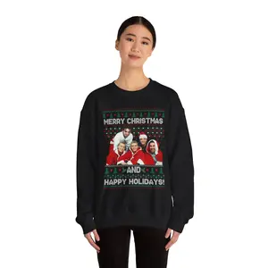 NSYNC Merry Christmas Happy Holidays Festive Sweatshirt, Christmas Crewneck, Winter Xmas Apparel, Ugly Sweater Party, Gift for Music Lovers