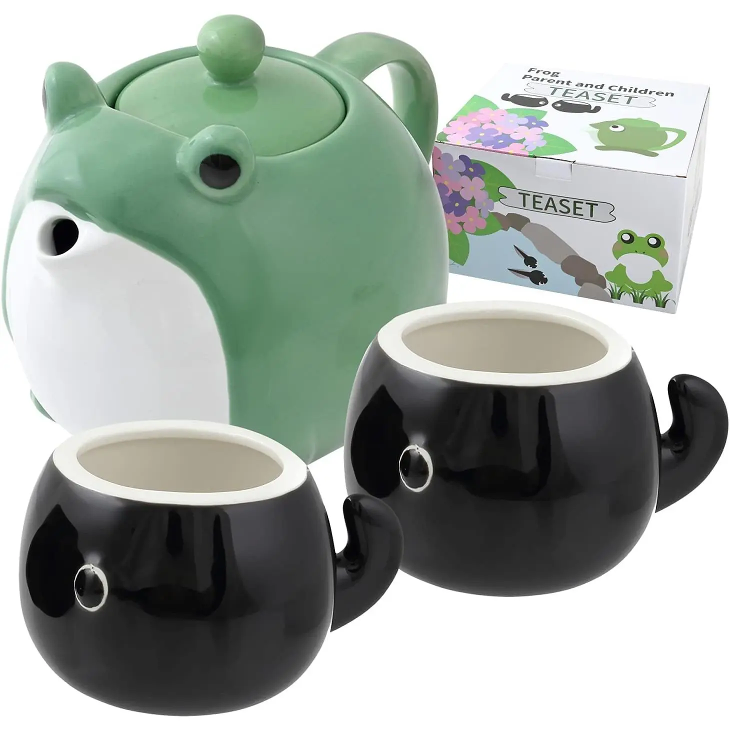 Japanese Tea Service Set with Filter & Gift Box - 30 oz Teapot, 2 5 oz Cups, Home & Festive Party Gift Supplies