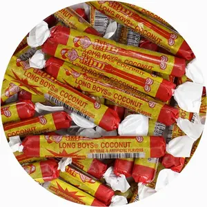 Long Boys Coconut Candy, 1 Pound Bag (Approx. 40 pieces), Coconut Long Boys Candy, The Hampton Popcorn & Candy Company
