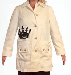 Butter Yellow Misty Harbor Vintage “Crown Collection” All-Weather Coat – Size Large