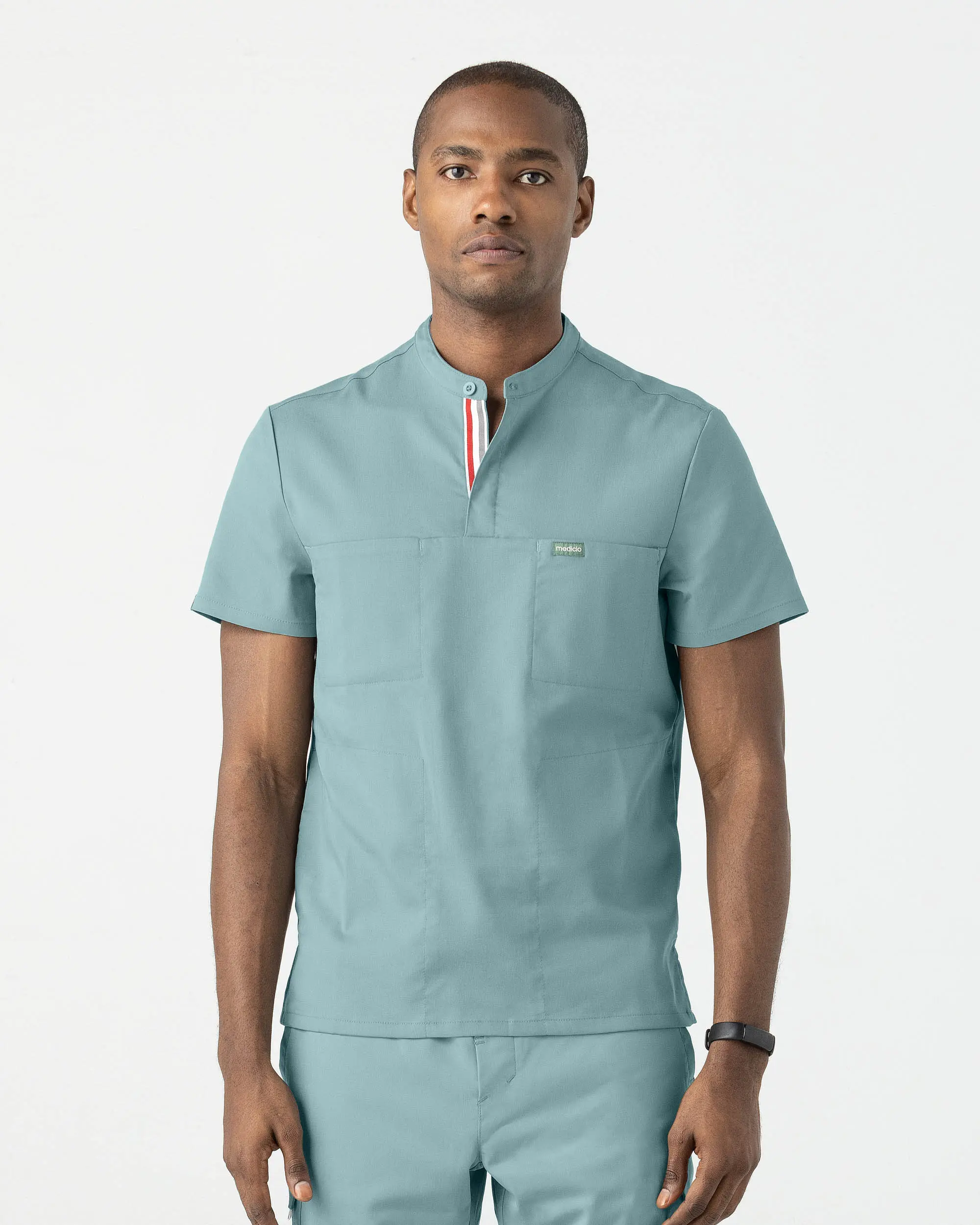 TENCEL™ Skye‎ ‎Banded Collar Scrub Top
