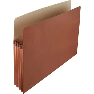 Expanding File Folder Organizer with Pockets, Letter Size, 3.5-Inch Expansion, 25-Pack, 9.5 x 11.75 Inches, Brown