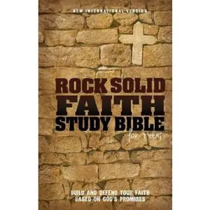 USED Book - Rock Solid Faith Study Bible for Teens-NIV: Build and Defend Your Faith Based on God's Promises by Various Authors (Hardcover) - english