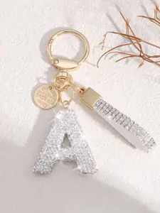 New Fashion Shiny Soft Clay Rhinestone Glitter Keychain, Cute Personalized Charm for Women, Keychain For Bags, Bag Accessory, Car Key Chain Decoration Gift