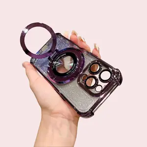 Luxury Magnetic Foldable Bracket Phone Case [MagSafe Compatible] for iPhone 11 12 13 14 15 16  Pro Max/Plus | Shockproof & Durable Cover protector
