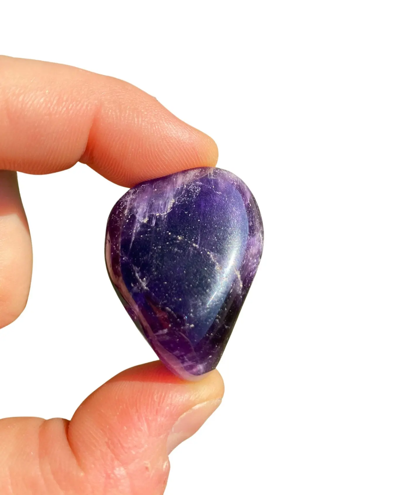 Amethyst Tumbled Stone XL - Polished Amethyst Crystal Amethyst Tumbled Stone XL - Polished Amethyst Crystal