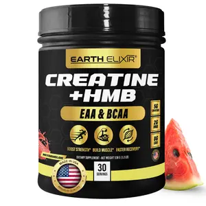 Creatine HMB Supplements for Men and Women w/Essential Amino Acids | EAA & BCAA Powder Mix | Creatine Monohydrate Powder and HMB | EAAS & BCAAS | Made in USA & 3rd Party