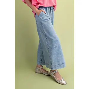 Easel Milky Way Cropped Jeans*