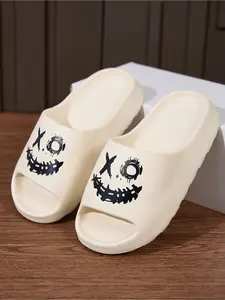 Men's Printed Fashionable Slippers, Lightweight Indoor and Bathroom Slippers, Suitable for Daily Wear by Men and Women, Couple's Sandals, Slipper Shoes