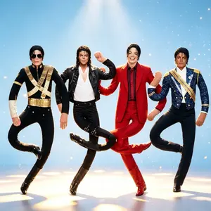Michael Jackson Long-Armed Dancing Plush Toy, MJ Mouse Abstract Plush Toy, Poseable Doll with Built-in Wire Skeleton—Perfect for Fans, Children, and Adults