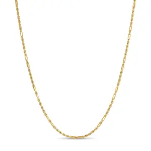 14K Gold Milano Rope Chain 2mm Figarope
