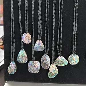 Gorgeous natural Abalone Shell necklace.