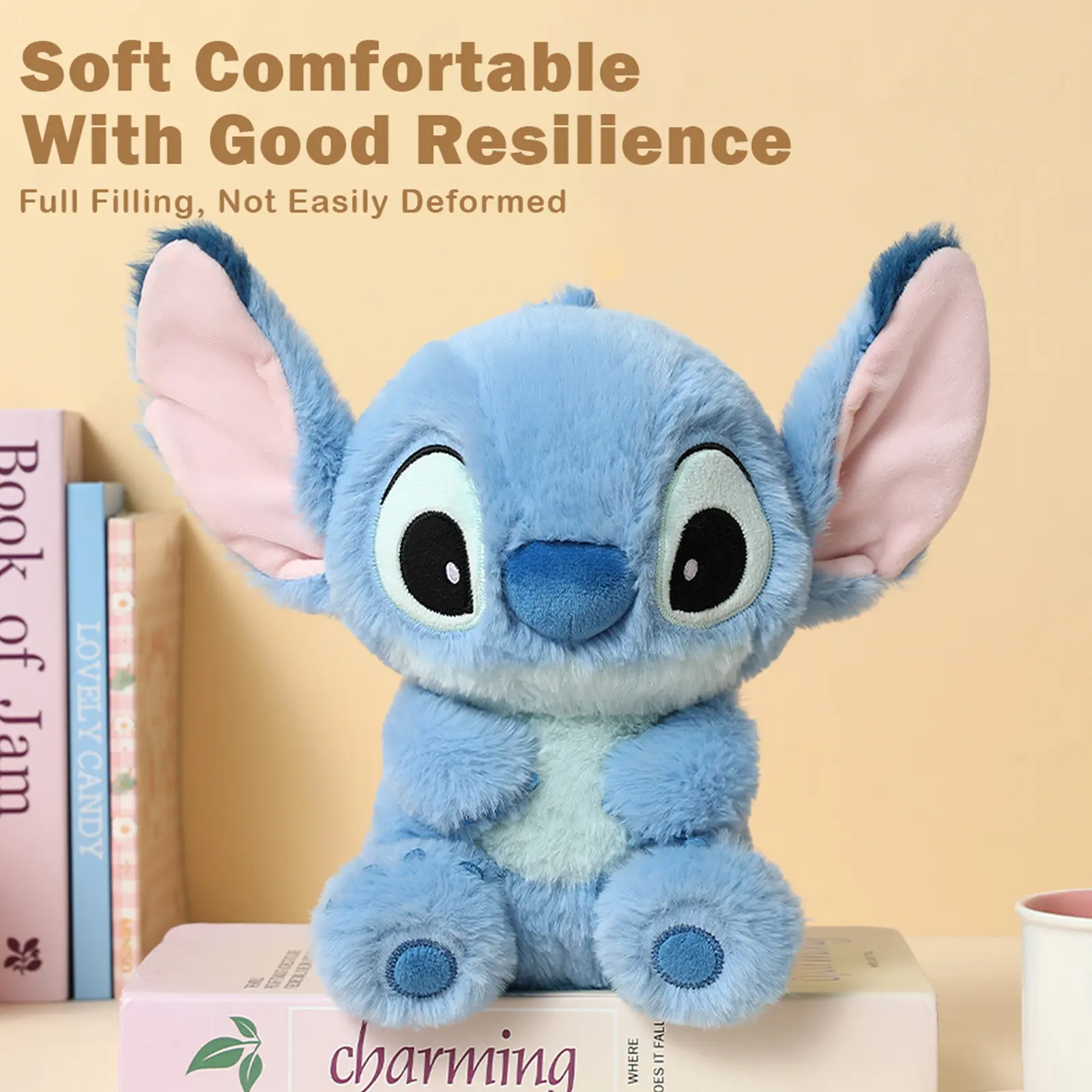 Miniso Soft Comfortable Stitch Plush Toy with Good Resilience Full Filling Not Easily Deformed Ideal for Kids