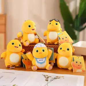 13cm Kawaii Nailong Plush Toys Cute MilkDragon Pendant  Bag Accessories Keychain Bag Car Pendant Valentine's Day Gift