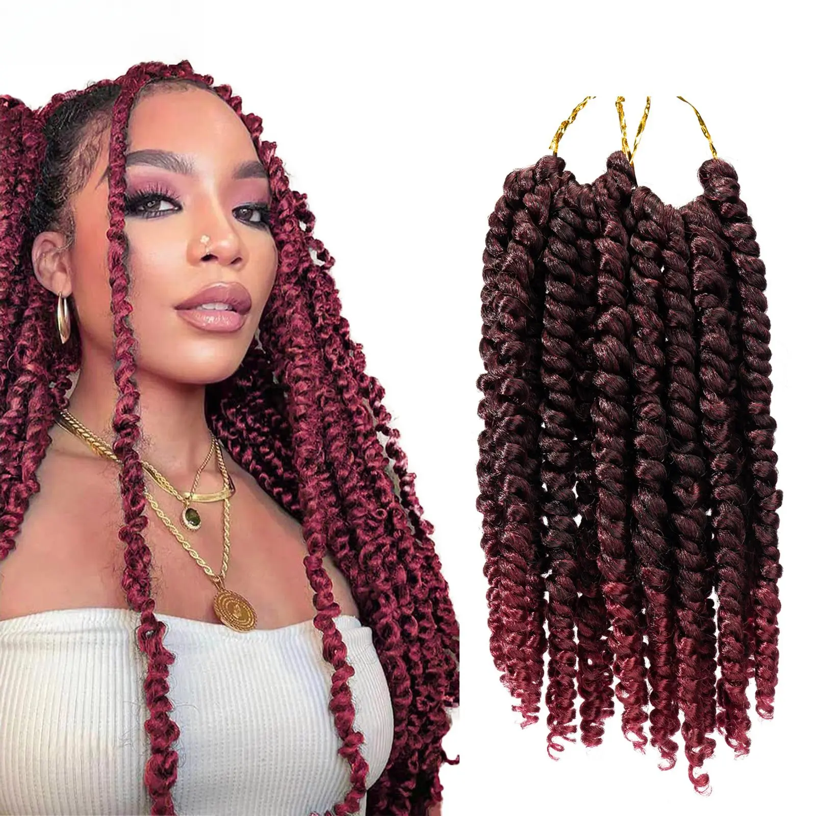 Freetress Crochet Braid 2X SPRING POP in Curly Style