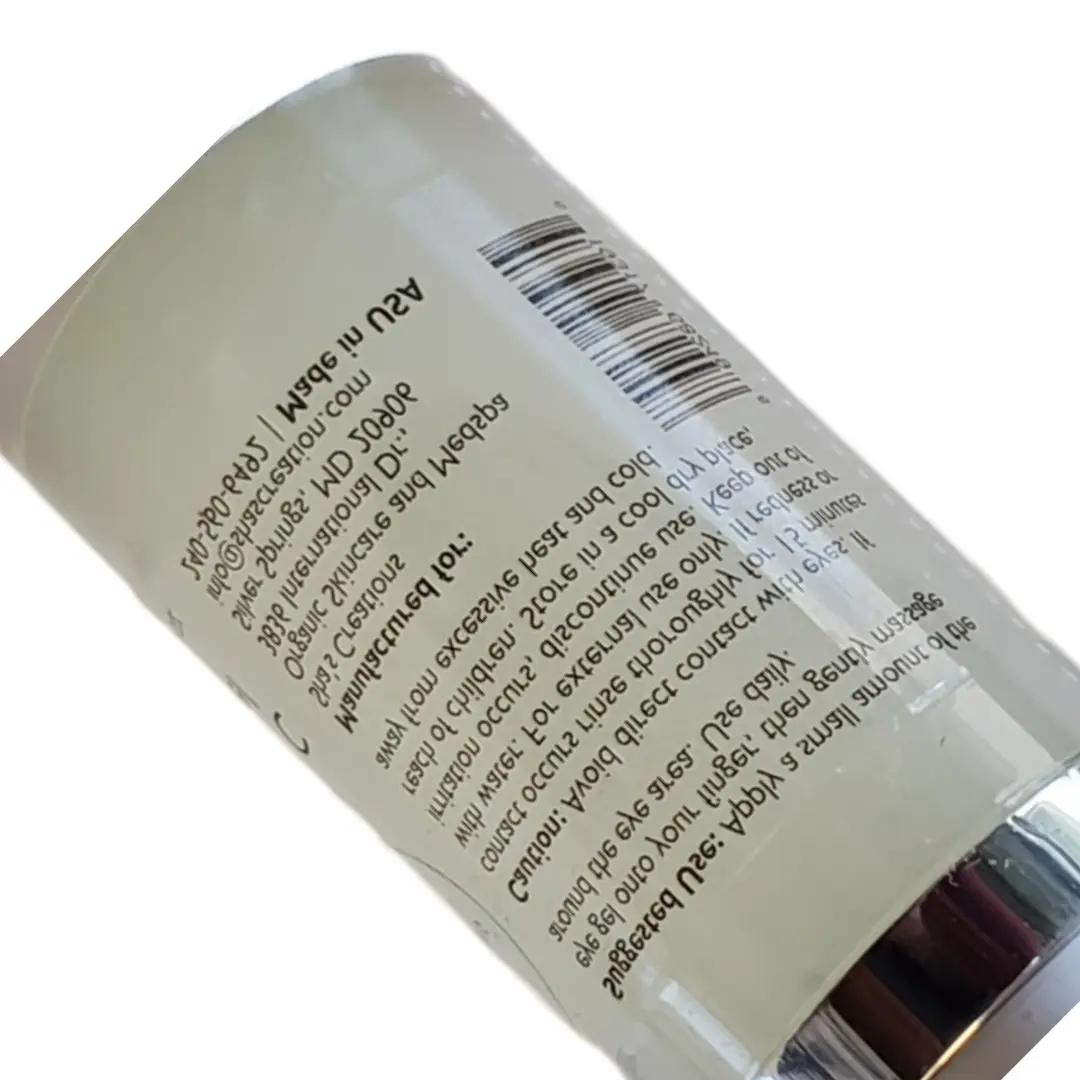 Sha's Organic Skincare Brightening Plant Stem Cell Eye Complex Gel - Plant-Based Liquid Under Eye Brightener, Dark Circle Reducer, Puffiness Relief, Mild Exfoliator, Nourishing Moisturizer, Anti-Wrinkle Antioxidant Care for All Skin Types (Single Item)