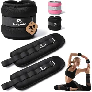 1 Pair 1/2/3/4/6/8/10 LBS Ankle Wrist Leg Arm Weights for Women Kids Men, Comfortable Soft, Perfect for Dancing Running Walking Fitness Workout Physical Therapy