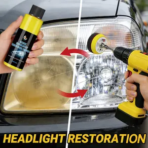 1pc 100ML Headlight Abrasive Restoration Cream, Remove Oxidation & Haze, Improve Vehicle Headlight Gloss & Transparency, Car Care Essential, Headlight Polishing Agent