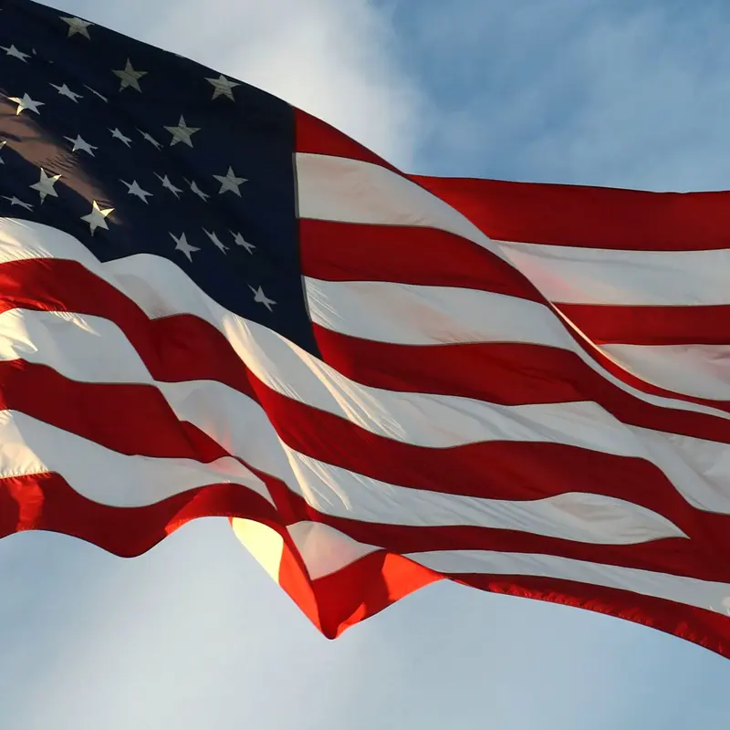 American Flag 3x5 FT Outdoor - USA Heavy duty Nylon US Flags with Embroidered Stars, Sewn Stripes, and Brass Grommets   Banners