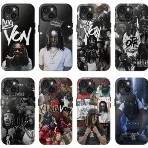 King Von Rapper Phone Case, Chicago Drill Streetwear Aesthetic Cover for iPhone 17 16 15 14 13 12 11 X & Samsung Galaxy